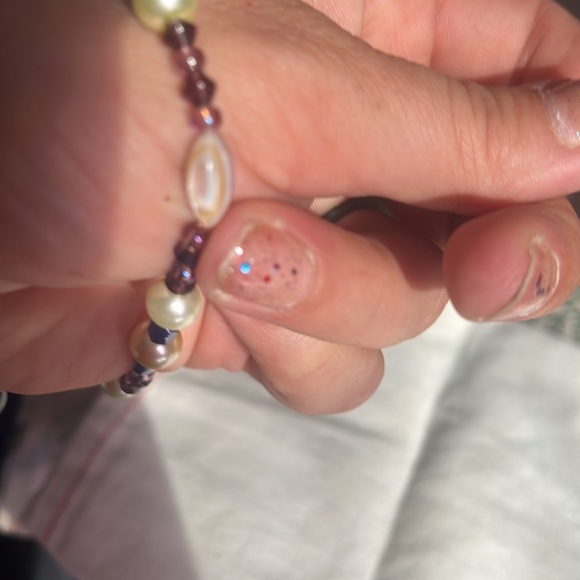 Beautiful dragonfly bracelet with seashell for good luck made by me - Picture 4 of 5